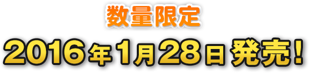 数量限定 2016年1月28日発売！