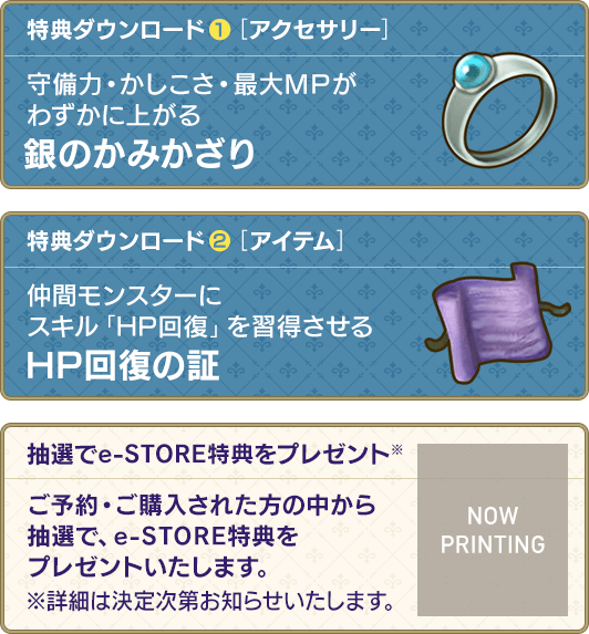 e-STORE特典