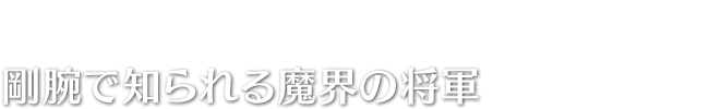 剛腕で知られる魔界の将軍