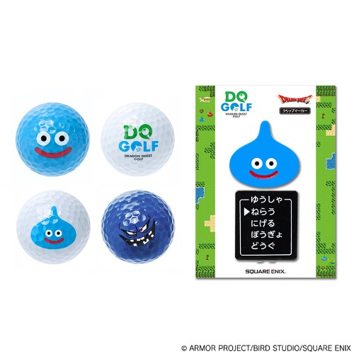 ドラゴンクエスト ゴルフ　ゴルフボール＆クリップマーカーセット