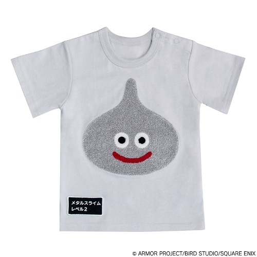 ドラクエベビー＆キッズ　半袖Tシャツ　サガラ刺繍　メタルスライム