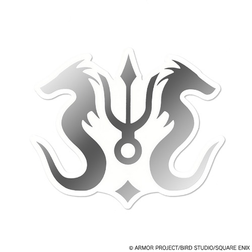 ドラゴンクエストVII Reimagined　メタリックダイカットステッカー　＜マール・デ・ドラゴーンのエンブレム＞